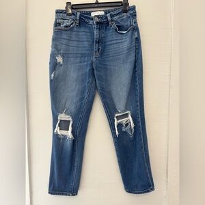 KanCan Ripped Blue Boyfriend Jeans Size‎ 9/28